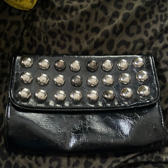 Express studded clutch/ makeup bag